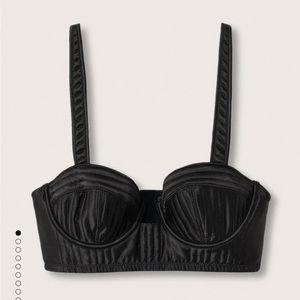 NWT Mango Satin Underwire Bustier, Size M